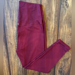 Like New Aerie Burgundy High Rise Leggings